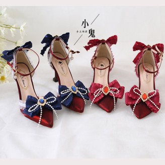 Snow White Lolita High Heels Shoes (LG54)